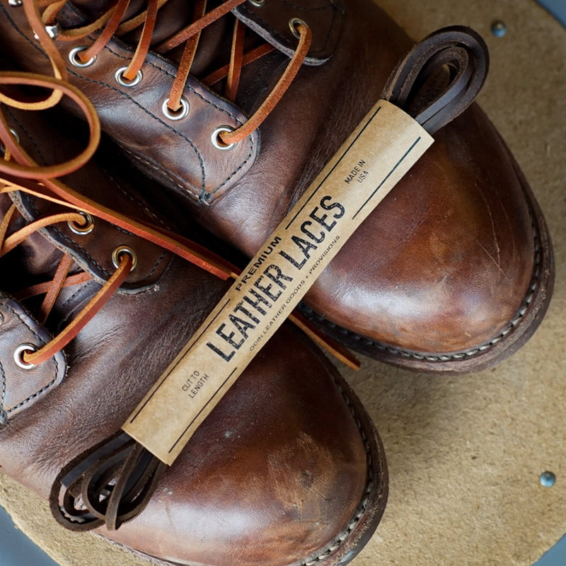 Premium Leather Boot Laces | 72" or 110"
