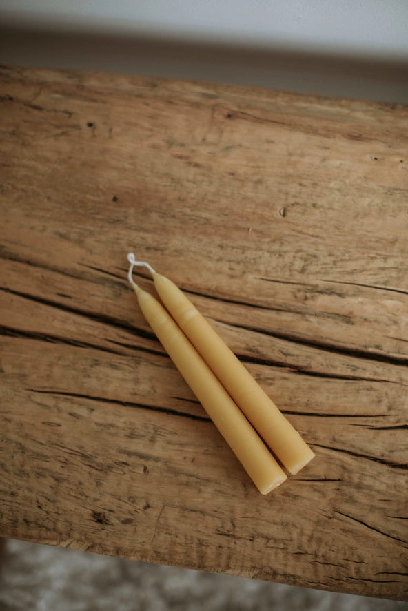 Hand-Dipped Taper Candles | 10", Pair