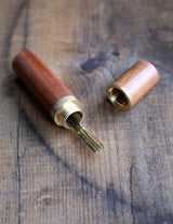 Wooden Needle Case | Set of 7 — Sandalwood or Ebony