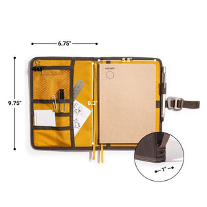 Field Journal | Refillable Fountain Pen Notebook | Tomoe River Paper from Japan