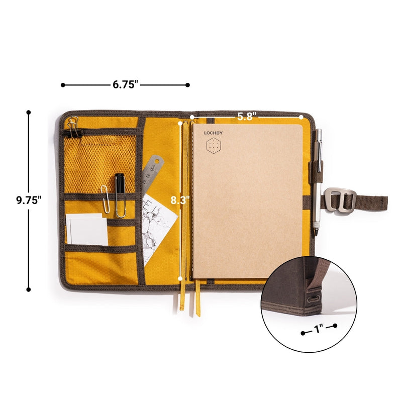 Field Journal | Refillable Fountain Pen Notebook | Tomoe River Paper from Japan