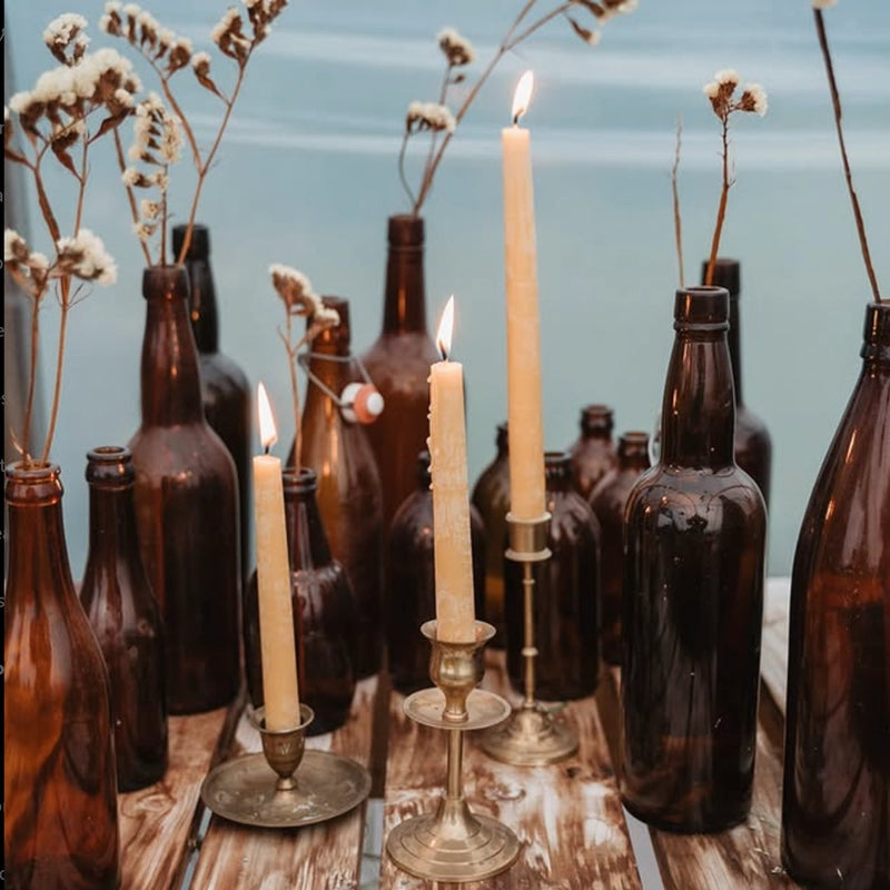 Hand-Dipped Taper Candles | 10", Pair