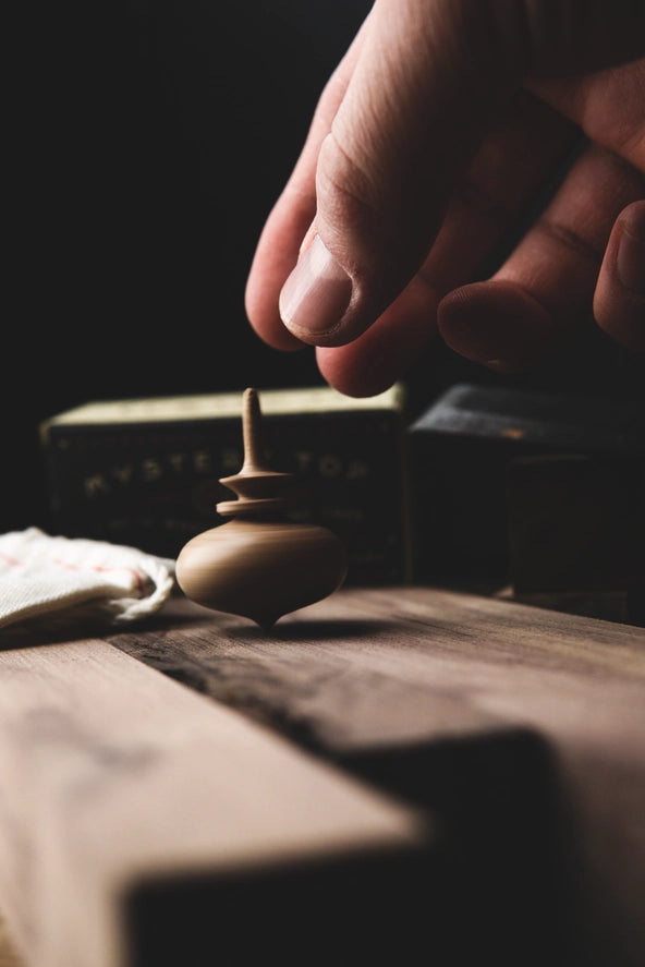 Mystery Spinning Top | Hand-Turned Wood | Hokkaido, Japan