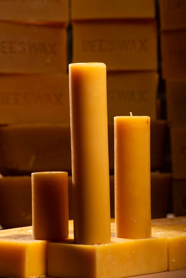Beeswax Pillar Candle | 2" Wide