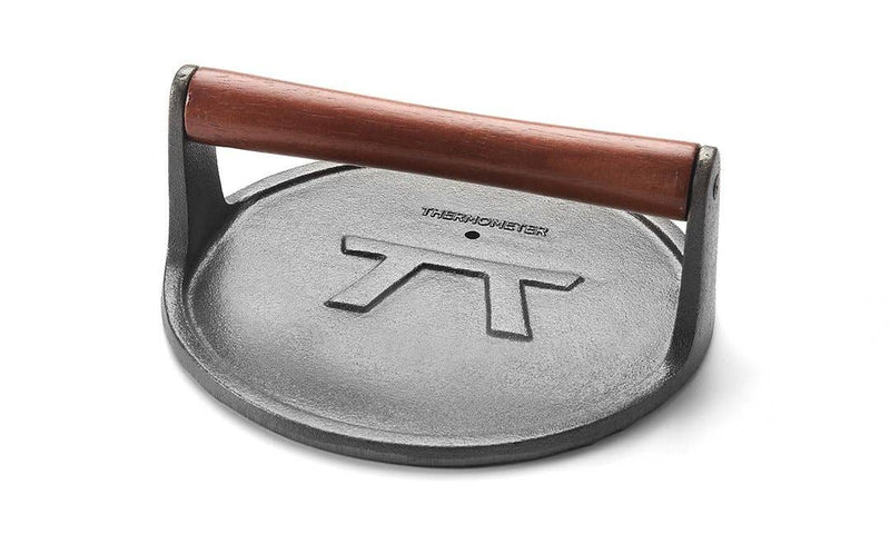 Cast Iron Round Grill Press | 8" x 3.25"