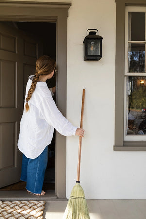 The Cottage Broom | Natural Broom Corn | Handwoven by Amish Makers