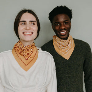 Switcheroo | Cotton Reversible Bandana | Honey