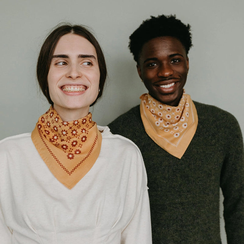 Switcheroo | Cotton Reversible Bandana | Honey