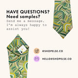 Desert Rain Storm Cotton Necktie | Hand-Stitched