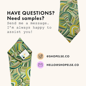 Desert Rain Storm Cotton Necktie | Hand-Stitched