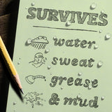 3" x 5" Top Spiral Notebook | Green