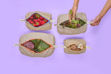 Reusable Linen Produce Bags | Complete Set of 4 | Handcrafted in California