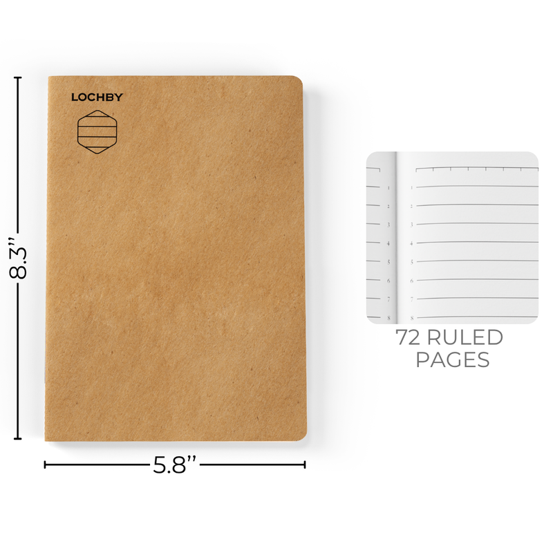 A5 Ruled Notebook | Tomoe River Paper | 72 Pages
