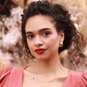 Hammered Gold Hoop Earrings