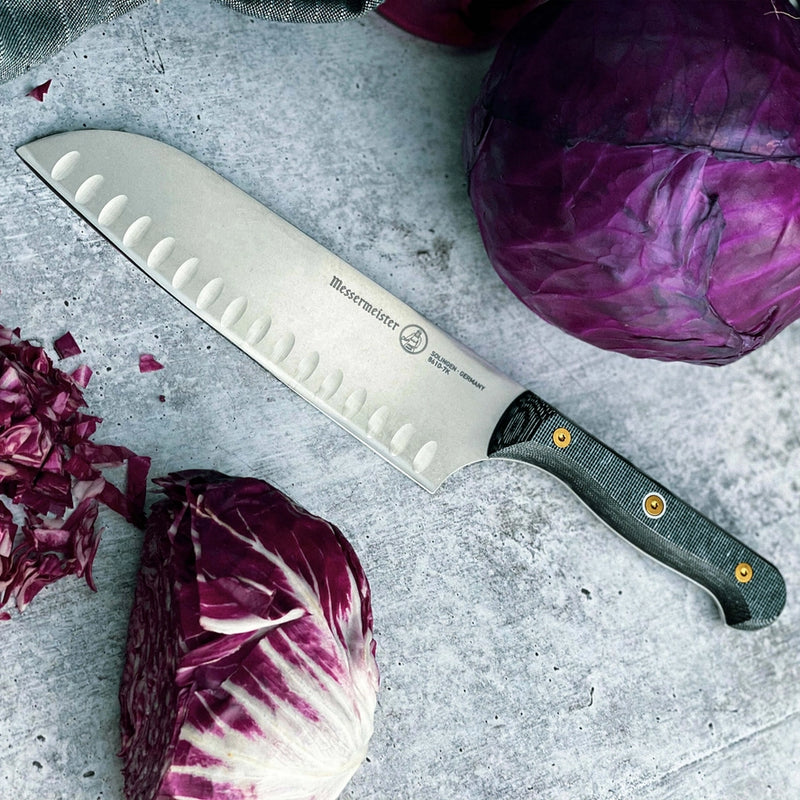 Custom 7" Kullenschliff Santoku