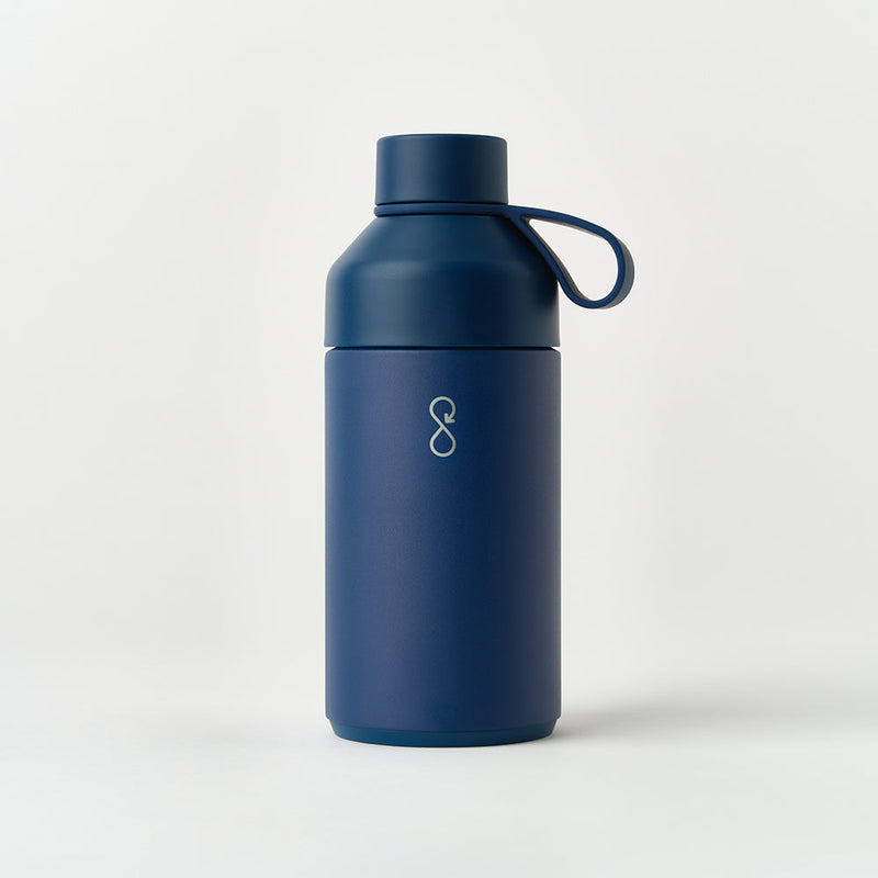 Recycled Stainless Steel Water Bottle | 26oz | Dual Opening Lid