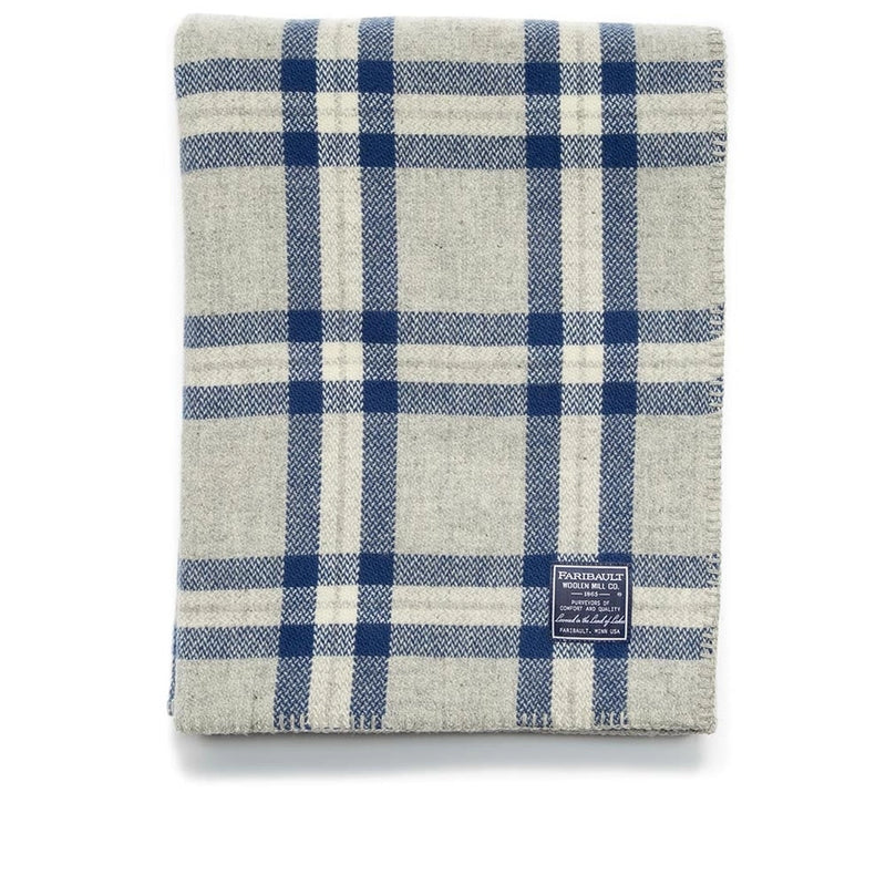 Minnehaha Falls | Merino Wool Throw Blanket | 48" × 72" | Made in USA