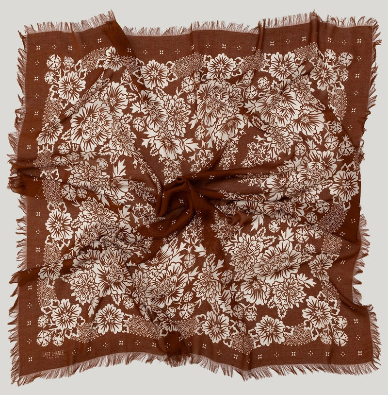 Big Honcho | Bandana in Blossom/Cocoa | 42"