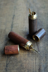 Wooden Needle Case | Set of 7 — Sandalwood or Ebony