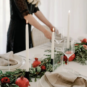 Hand-Dipped Beeswax Taper Candles