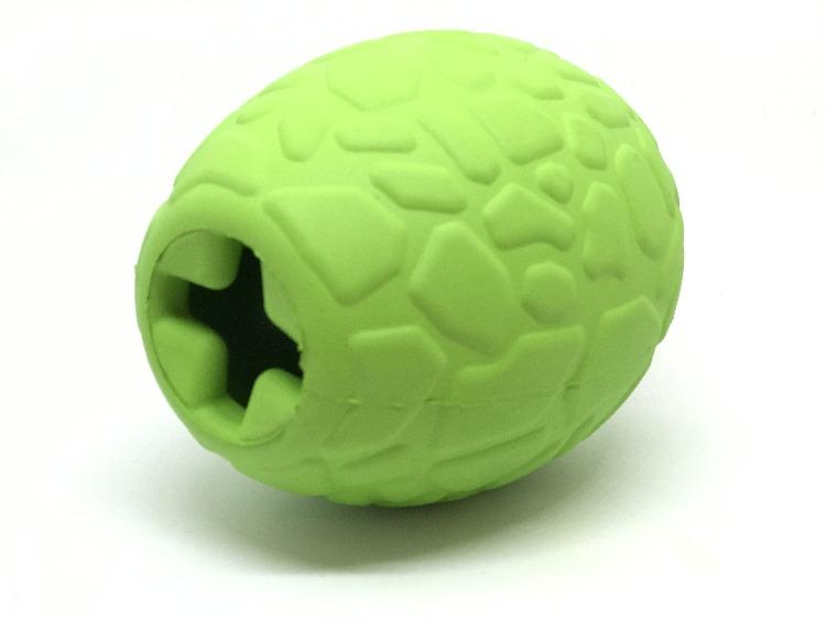 Dinosaur Egg Dog Chew Toy & Treat Dispenser | USA Made | Durable Rubber