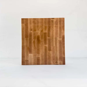 End Grain Square Butcher Block | 12 x 13"