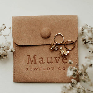Honey Bee Huggie Hoop Earrings | Gold Vermeil