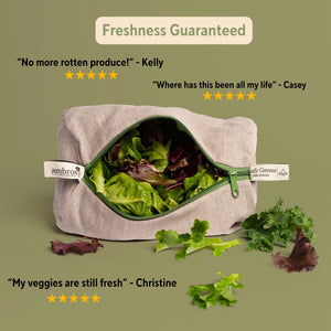 Reusable Linen Produce Bags | Complete Set of 4 | Handcrafted in California