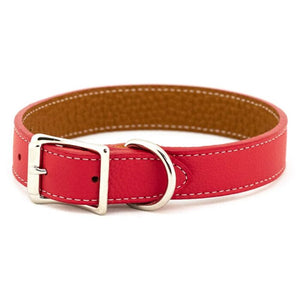 Italian Leather Dog Collar | Center Bar Buckle | Auburn Leathercrafters