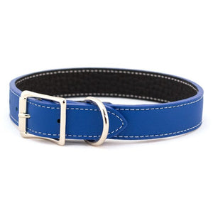 Italian Leather Dog Collar | 1" x 20" | Center Bar Buckle
