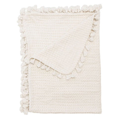 Waffle Knit Baby Blanket | 36" x 36" | 100% Cotton