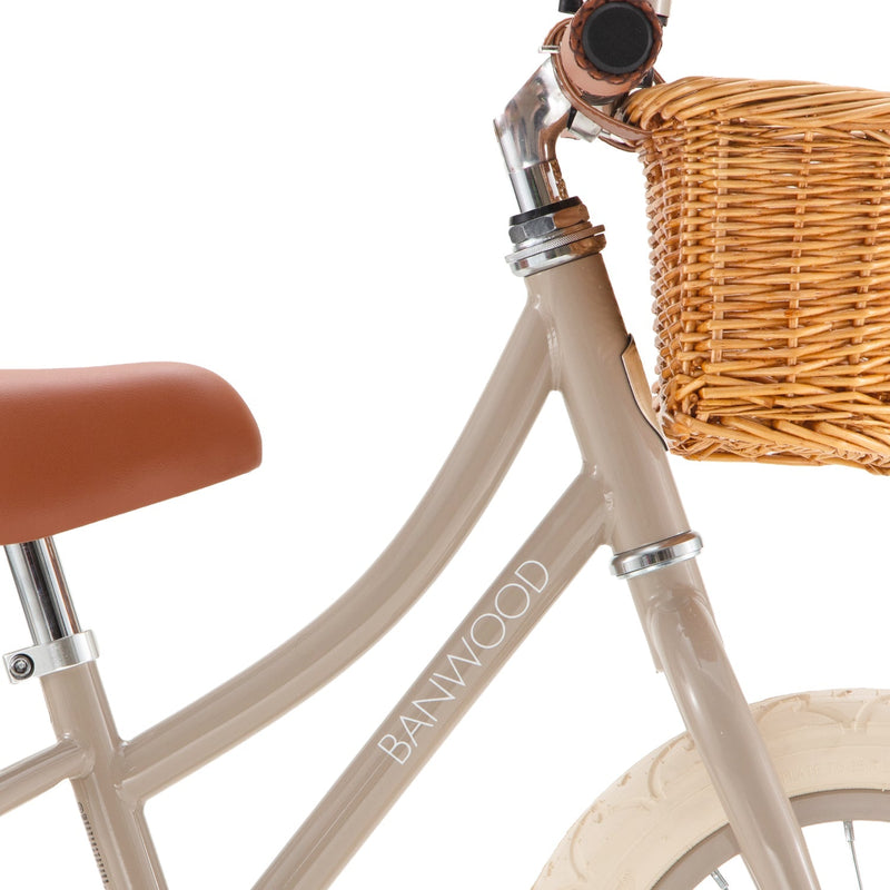 Banwood First Go Balance Bike | Cream | 12" | Adjustable 37-44cm Saddle — BEIGE