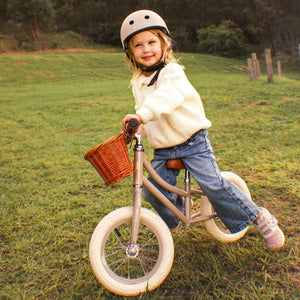 Banwood First Go Balance Bike | Cream | 12" | Adjustable 37-44cm Saddle — BEIGE