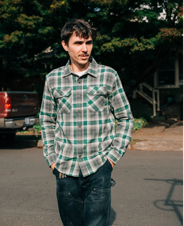 Boca Flannel Shirt | 7oz Organic Cotton | Double-Brushed