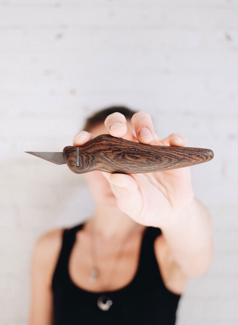 Bocote Ergokiwi Peeler | Dense Hardwood | Precision-Machined