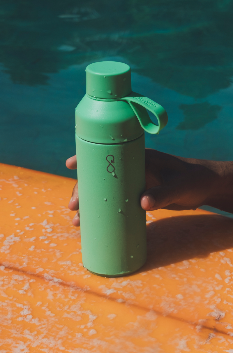 Recycled Stainless Steel Water Bottle | 26oz | Dual Opening Lid