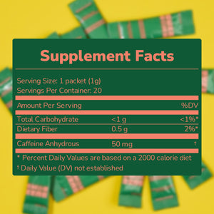 Buzz Bomb Caffeine Sticks | Peach Mango | 20-Pack