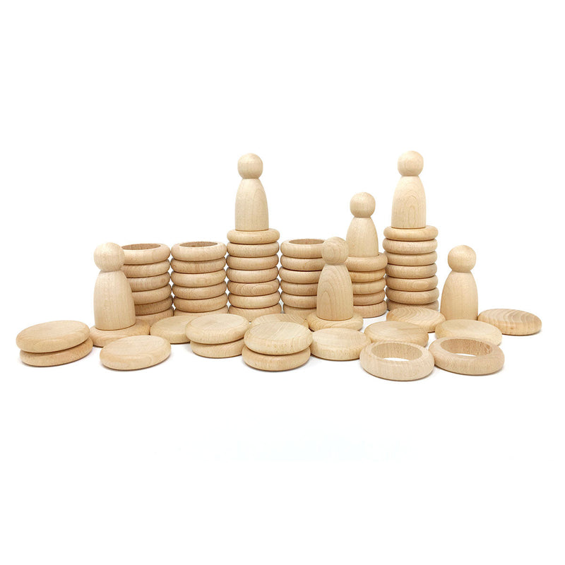 Nins Rings & Coins Natural Wood