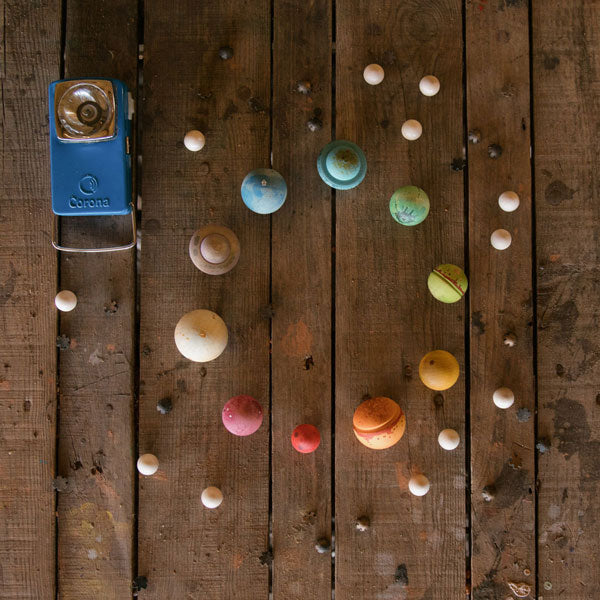Grapat Dear Universe play set arranged on wood