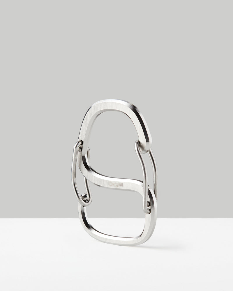 Coachwhip Carabiner | CNC Stainless Steel | Wire Gate | 2.4"