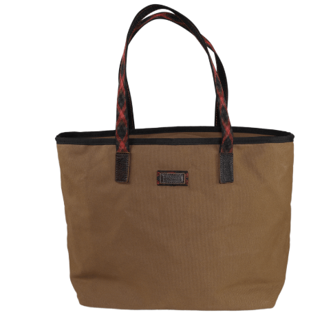 Canvas Tote | 20" x 13" x 8" | Waterproof Nylon Lining | Tobacco
