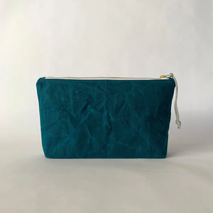 Waxed Canvas Cosmetic Bag — Large