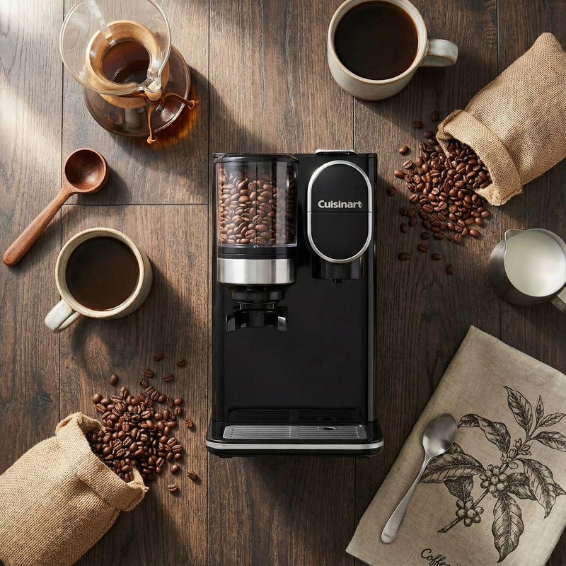 Grind & Brew Single-Serve Coffee Maker with Built-In Burr Grinder