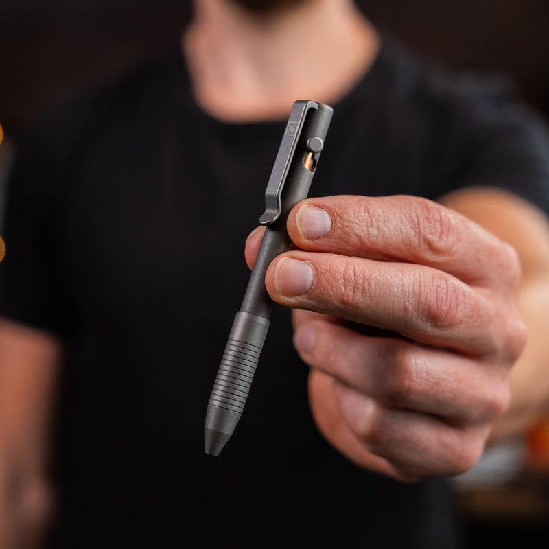 USA Bolt Action Pen | Grade 5 Titanium | CNC Machined in Chattanooga