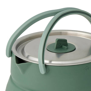 Detour Collapsible Kettle | 1.6L Stainless Steel & Silicone | Collapses to 2.5 Inches