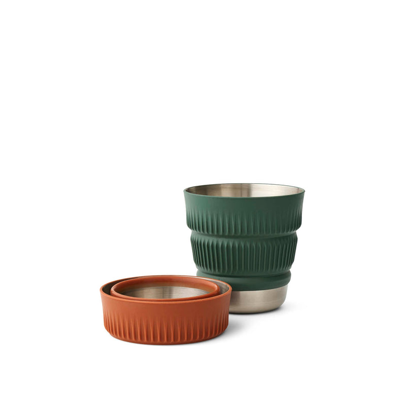 Detour Collapsible Mug | 475ml Stainless Steel | Packs to 1 Inch