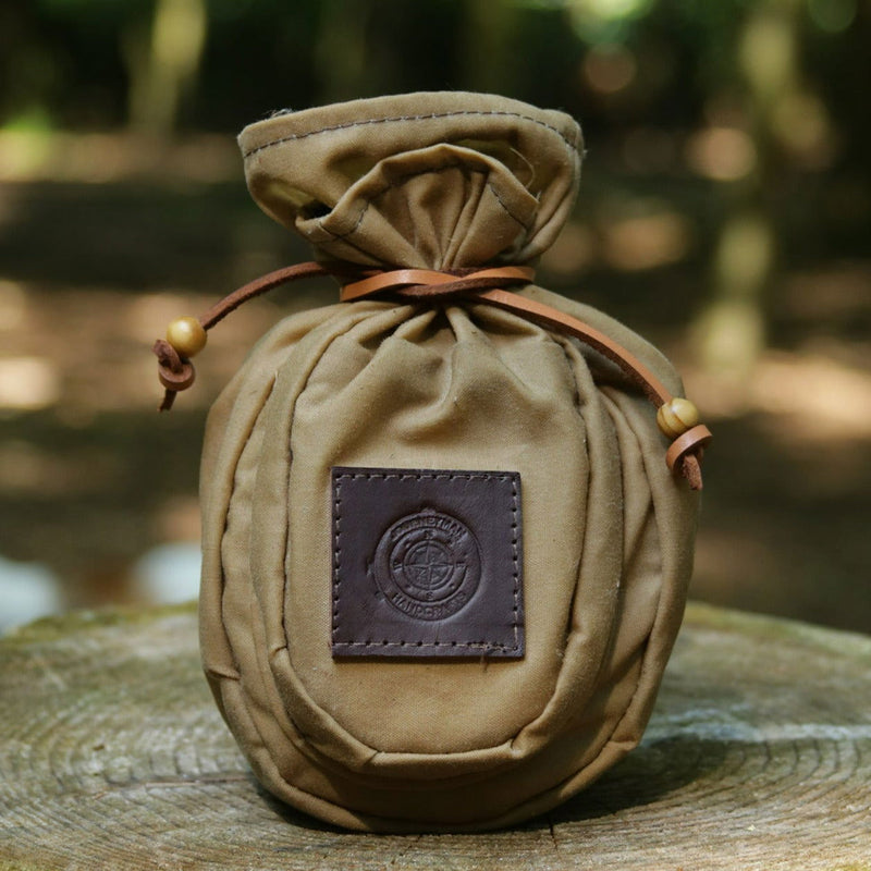 Wax Canvas Coffee Pouch Double