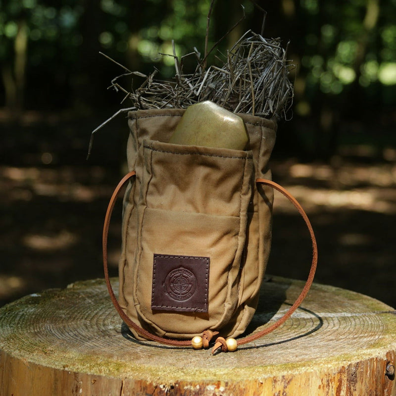 Wax Canvas Coffee Pouch Double