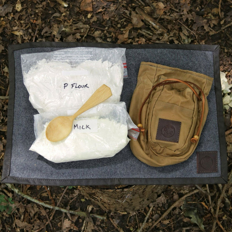 Wax Canvas Coffee Pouch Double