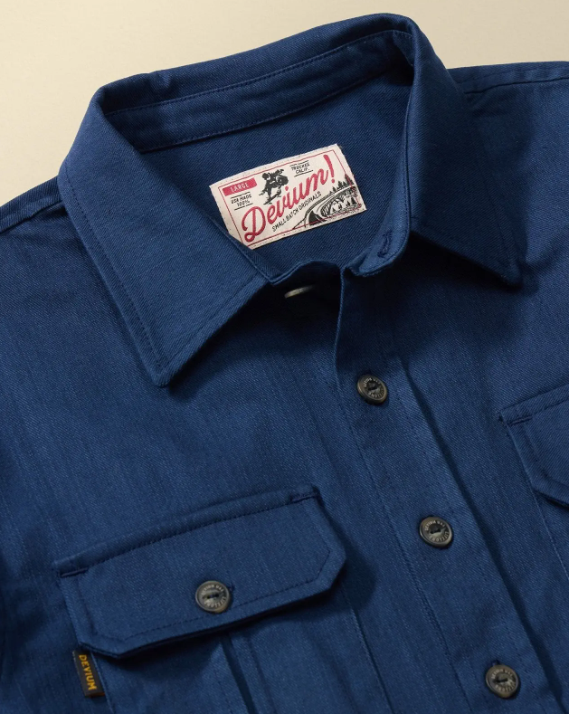 Slub Twill Overshirt | 12oz Cotton | Double Chest Pockets